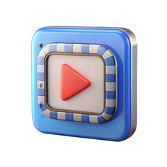 Poster - Entertainment media digital side view icon 3d rendering illustration with transparent background layout
