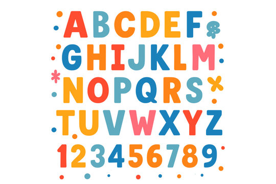 A font styled after 1960s hippie artwork and graphics, presented in a psychedelic alphabet design