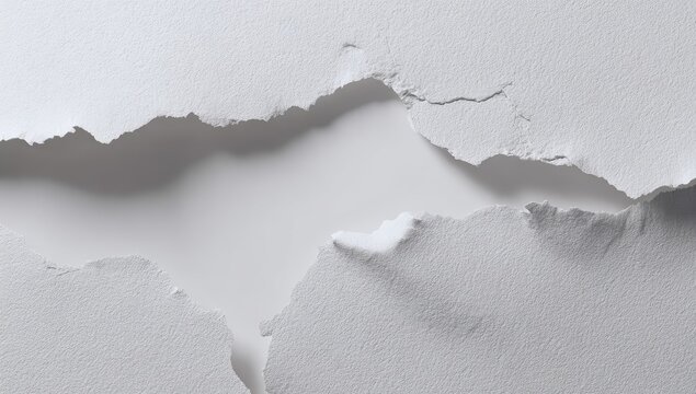 Torn white paper texture
