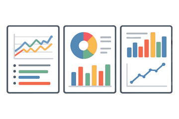 Poster - A modern mobile app infographic template is available, featuring weekly and annual statistics graphs, as well as pie charts, workflow, web design, and UI elements, all of which are easy to edit in