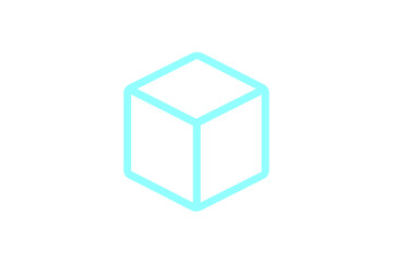 Fototapete - Realistic vector depiction of interconnected blockchain shapes, representing isometric blockchain and cryptocurrency technology