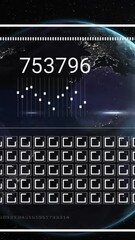 - Animation of interface with data processing over spinning globe and light spot on black background