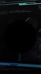 Aufkleber - Animation of scope on scope data processing scope on screen