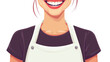 © samantha - Cheerful adult in centered apron