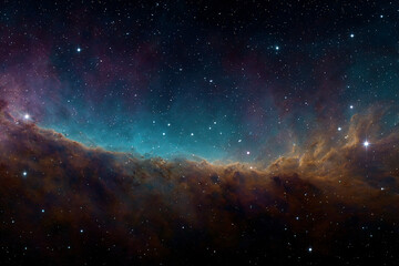 Wall Mural - cosmic godlike entities in vibrant nebulae galactic art celestial beings interstellar clouds fantasy