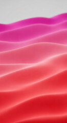 Poster - Abstract image of pink and red gradient waves, creating a smooth and flowing texture, symbolizing fluidity, movement, and energy, ideal for modern design concepts