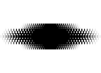 Poster - Vector pattern of black abstract pixels on a white background. Vector background. Design element in digital style. Signboard, label. For covers, advertising, packaging,