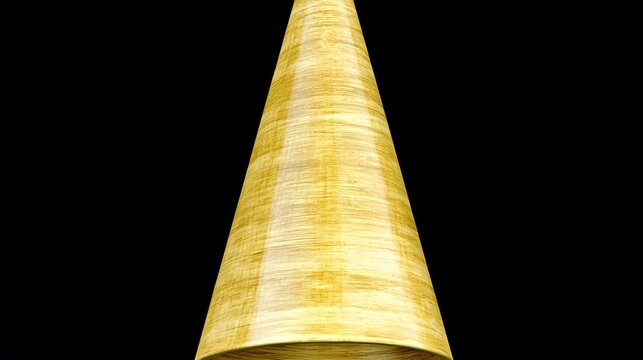 Golden Cone Shape Abstract Background Design