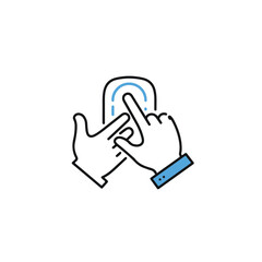 Poster - Digital Interaction: Finger tapping on a smartphone screen.