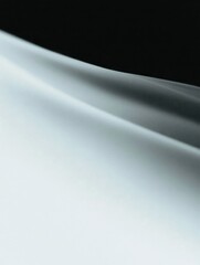 Poster - Abstract wavy texture with light and shadow. Smooth fabric or paper background. Minimalist surface design.