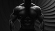 © Dodit - Muscular torso, dramatic lighting, and abstract background