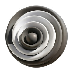 Poster - Abstract gray and white circles design background wallpaper pattern texture graphic art illustration 3d render
