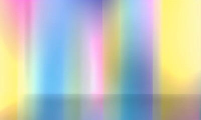Poster - 
Abstract background, colorful gradient, soft lines and shapes, a color scheme of yellow, pink, orange, purple, blue, and green