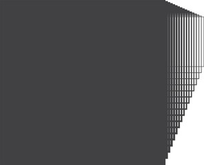 Poster - Square black gradient frame with blended line effect. Geometric shape