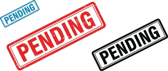 Poster - Pending stamp images vector graphic design element for business or personal use download high resolution