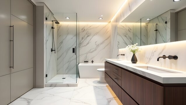 Minimal Design in a Stylish Modern Bathroom