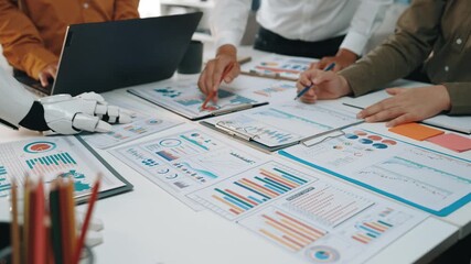 Poster - AI-driven solutions assisting business professionals in improving financial analysis and strategic planning. Noogenesis AI