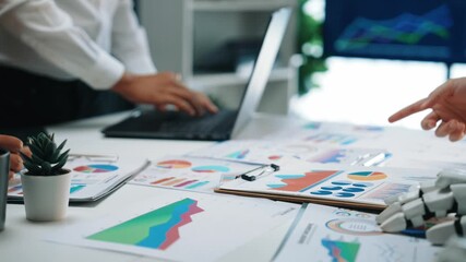 Poster - Consultants discuss analytics provided by AI, enhancing strategic decision-making and collaborative marketing approaches. Noogenesis AI