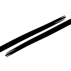 Poster - White lines on black background abstract graphic
