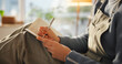 © peopleimages.com - Hands, person or writing in notebook in home for journal entry, schedule reminder or calendar tasks. Personal diary, woman and taking notes in apartment for to do list, inspiration and agenda planner