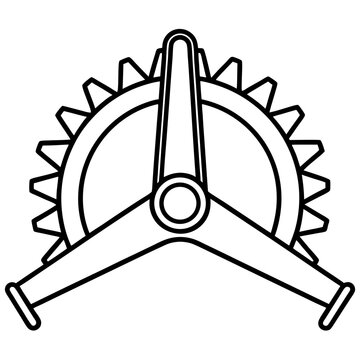 Precision Feeler Gauge Line Art Illustration