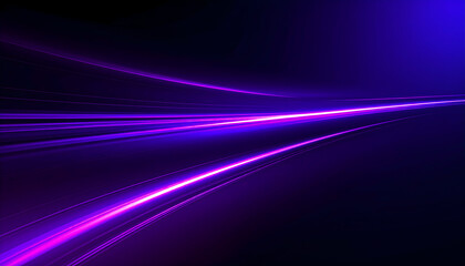 Aufkleber - Dynamic purple light streaks on dark backdrop, creating a futuristic abstract design