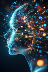 Poster - Futuristic Concept of Artificial Intelligence and Creativity