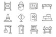 © Olena - Construction tools and equipment icons on a gray background