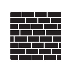 Fototapete - Brick wall vactor icon. design element for banner, precisely rendered, red brick wall vector illustration