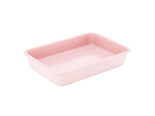Poster - Empty Pink Tray: Minimalist and Clean