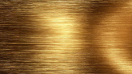 Wall Mural - golden texture of brushed metal: the image exhibits a captivating golden metallic surface, displayin