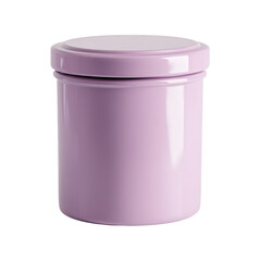Poster - Lilac Jar with Lid: Perfect for Cosmetics, Food Storage and Pantry Organization.