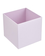Poster - Open Square Box with Light Purple Interior, Isolated