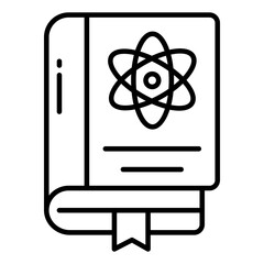 Wall Mural - Linne design icon of science book