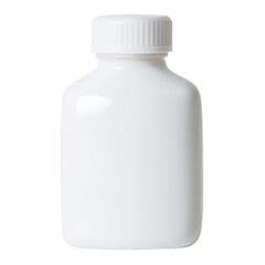 Poster - White Plastic Bottle, Isolated on White