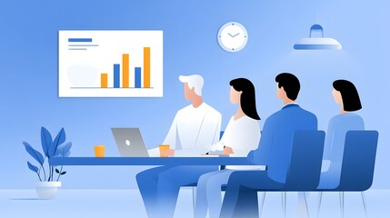 Poster - illustrating minimalist team meetings
