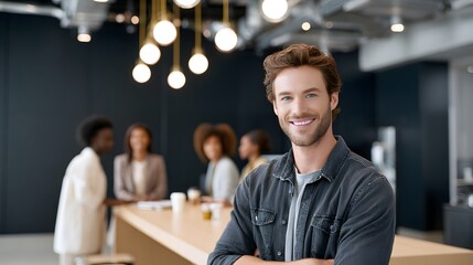 Poster - presenting luxurious startup environment