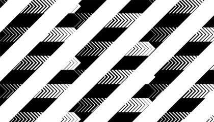 Poster - Black and white abstract sporty pattern for modern background and jersey design. Fully editable vector element. Vector Format Illustration 