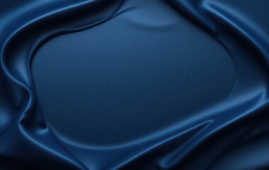 Fototapete - Elegant Indigo Fabric Smooth Texture and Soft Sheen, Perfect for Design and Backgrounds