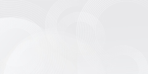 Poster - Modern white geometric abstract background overlap layer on bright space simple arT . VECTOR 10