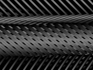 Aufkleber - Abstract futuristic dark black background with modern design. Realistic 3d wallpaper with luxurious flowing lines. Elegant background for posters, websites, brochures, cards, banners, apps, etc.	