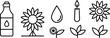 © MD JEGON - Iconic Garden Elements: A collection of simple line art icons, ideal for design projects. It's a visual garden of natural elements.
