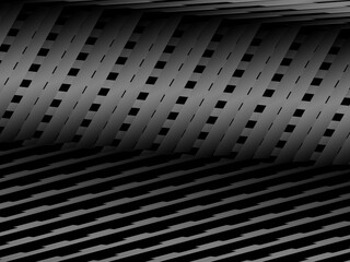 Aufkleber - Abstract futuristic dark black background with modern design. Realistic 3d wallpaper with luxurious flowing lines. Elegant background for posters, websites, brochures, cards, banners, apps, etc.	