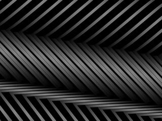 Aufkleber - Abstract futuristic dark black background with modern design. Realistic 3d wallpaper with luxurious flowing lines. Elegant background for posters, websites, brochures, cards, banners, apps, etc.	