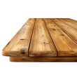 © MDARMANKHAN - A wooden table top with a light brown texture and visible wood grain, isolated on transparent background