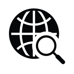 Poster - Global search engine optimization seo and world wide web internet research and discovery concept icon