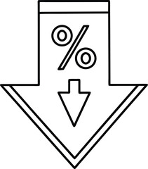 Poster - Arrow sign vector on white background