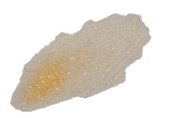 Poster - Shimmering gold glitter creating luxurious, translucent texture with radiant, metallic sparkle against clear backdrop