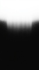 Poster - Black background with shiny dots fading into a bright white light at the top. Abstract concept.