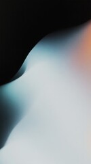 Poster - Abstract blurry background with dark blue and light orange gradient colors and grain texture. Modern art for web page design.